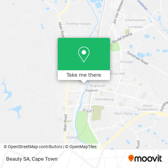 Beauty SA map
