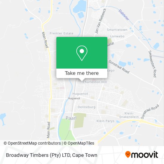 Broadway Timbers (Pty) LTD map