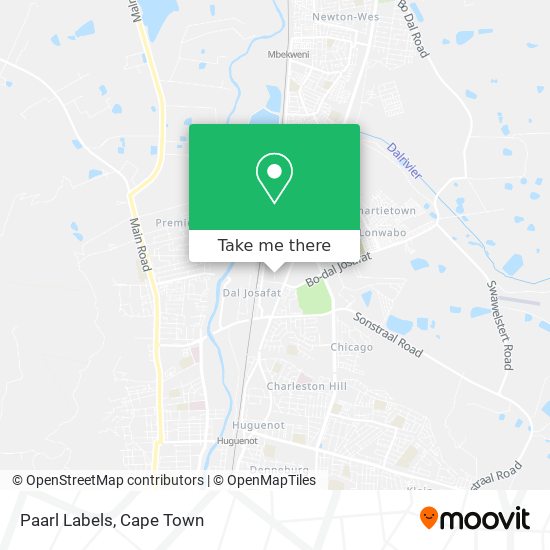 Paarl Labels map