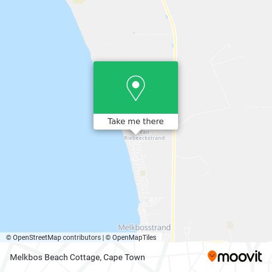 Melkbos Beach Cottage map