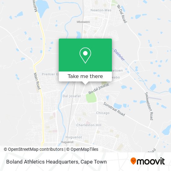 Boland Athletics Headquarters map