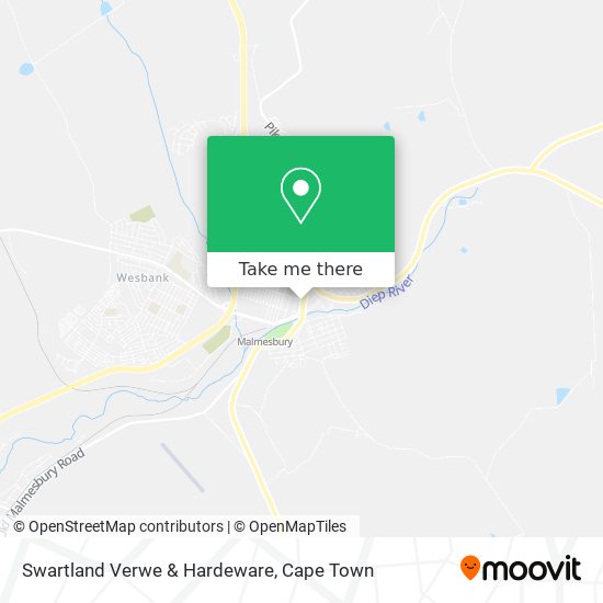 Swartland Verwe & Hardeware map