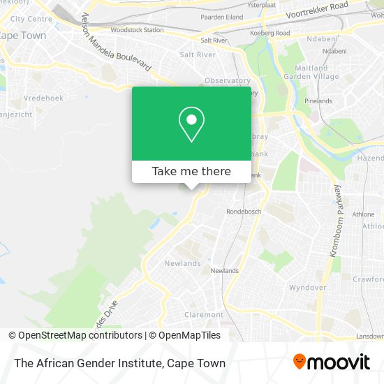 The African Gender Institute map