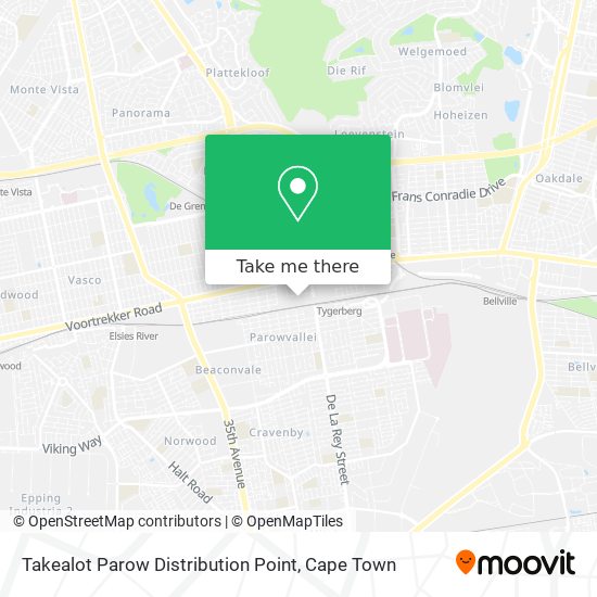 Takealot Parow Distribution Point map