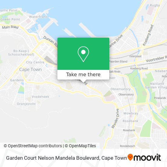 Garden Court Nelson Mandela Boulevard map
