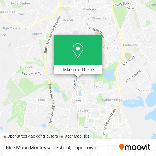 Blue Moon Montessori School map