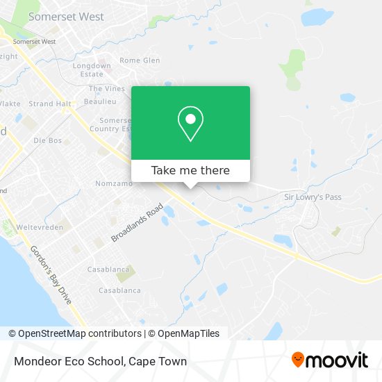 Mondeor Eco School map