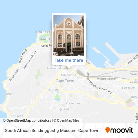 South African Sendinggestig Museum map