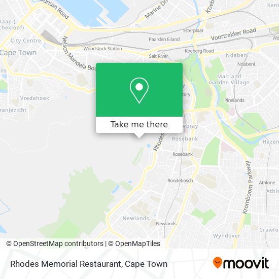 Rhodes Memorial Restaurant map