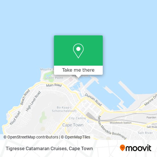 Tigresse Catamaran Cruises map