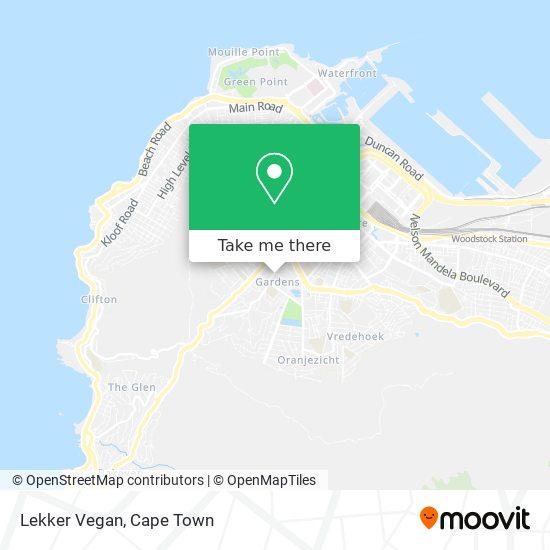 Lekker Vegan map