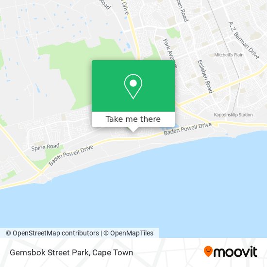 Gemsbok Street Park map