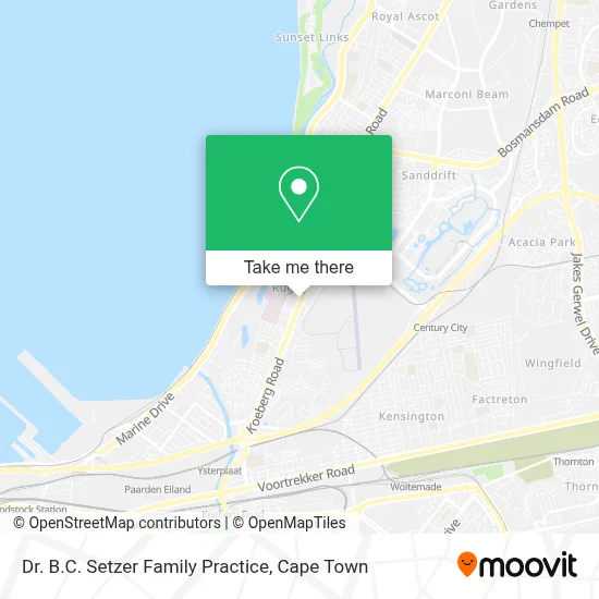 Dr. B.C. Setzer Family Practice map