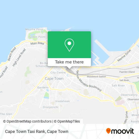 Cape Town Taxi Rank map