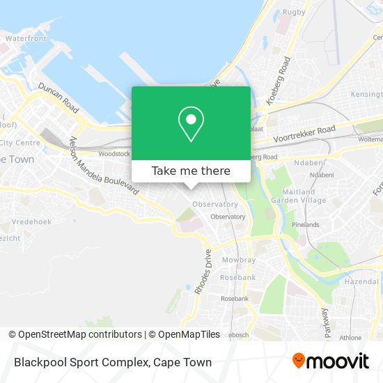 Blackpool Sport Complex map