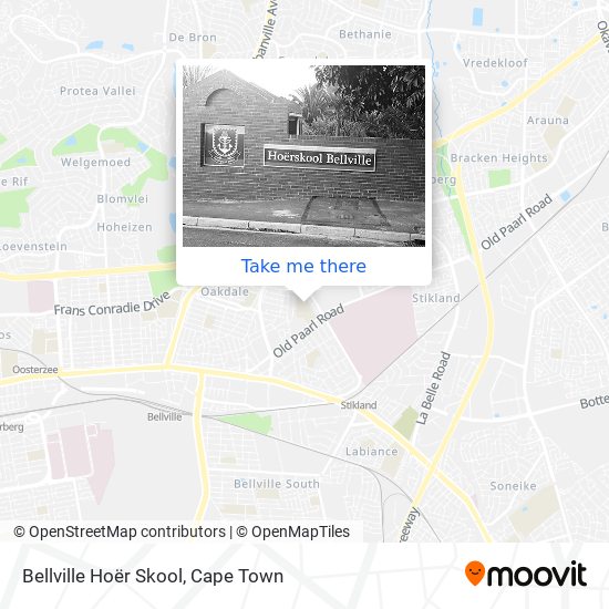 Bellville Hoër Skool map