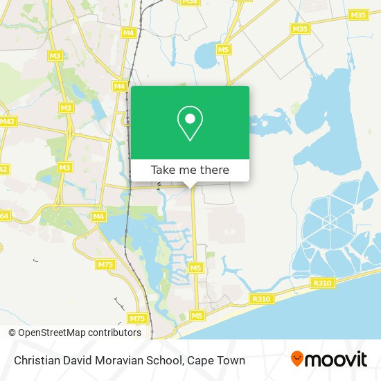 Christian David Moravian School map