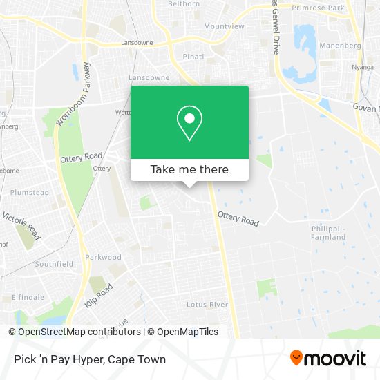 Pick 'n Pay Hyper map