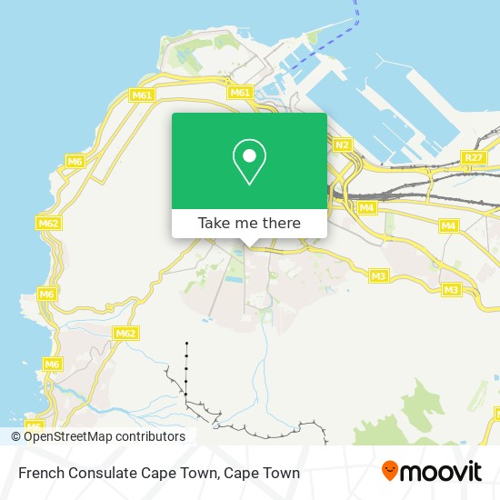 French Consulate Cape Town map