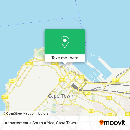 Appartementje South Africa map