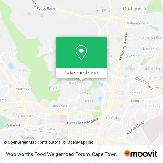 Woolworths Food Welgemoed Forum map
