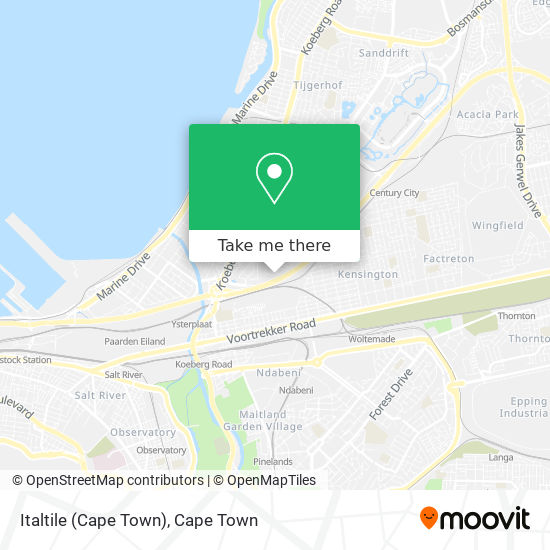 Italtile (Cape Town) map