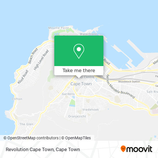 Revolution Cape Town map