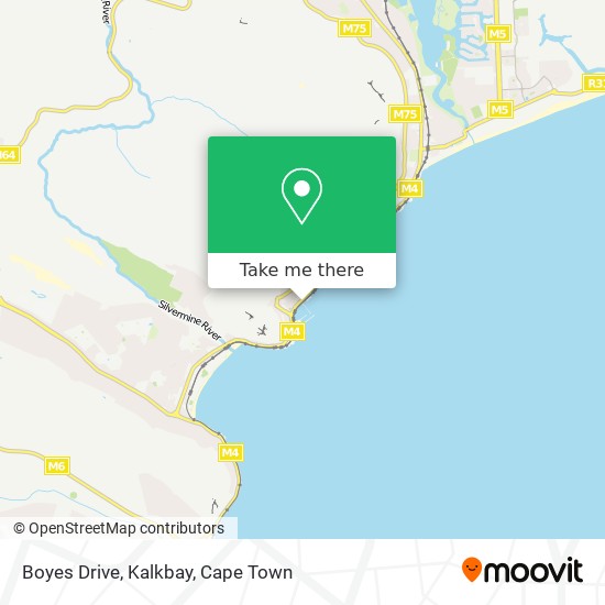 Boyes Drive, Kalkbay map