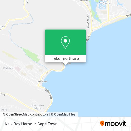 Kalk Bay Harbour map