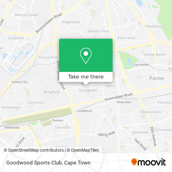 Goodwood Sports Club map