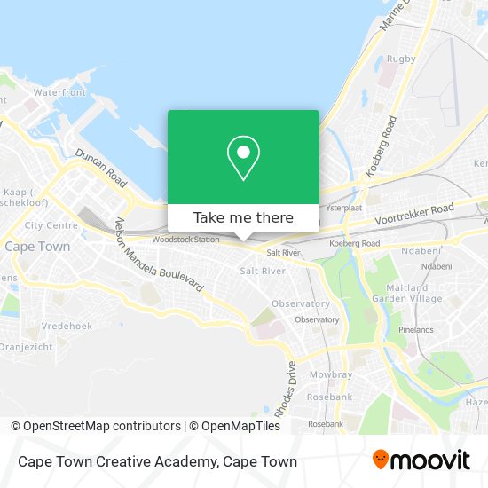 Cape Town Creative Academy map