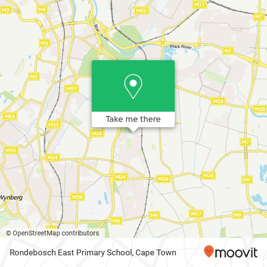 Rondebosch East Primary School map