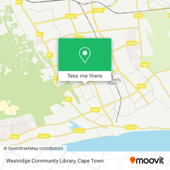 Westridge Community Library map