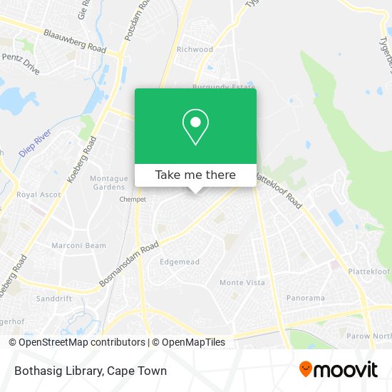 Bothasig Library map