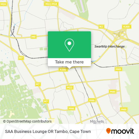 SAA Business Lounge OR Tambo map