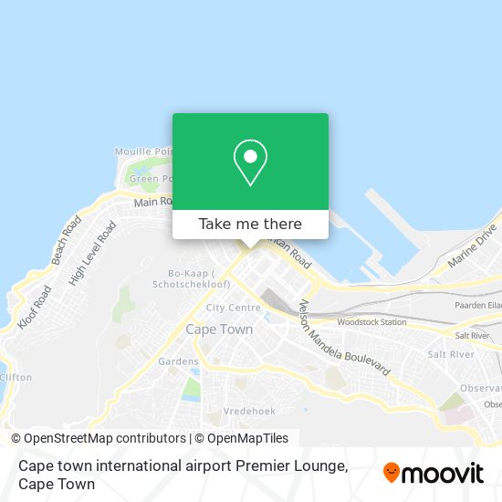 Cape town international airport Premier Lounge map