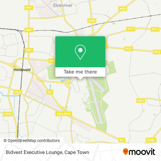 Bidvest Executive Lounge map