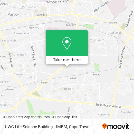 UWC Life Science Building - IMBM map