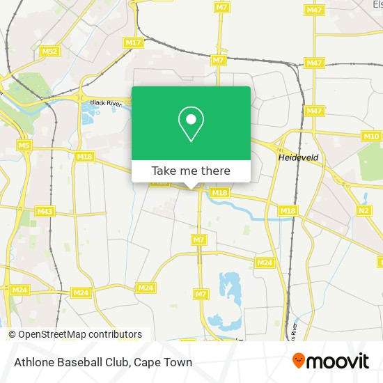 Athlone Baseball Club map