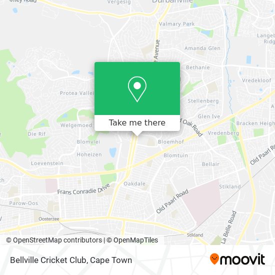 Bellville Cricket Club map