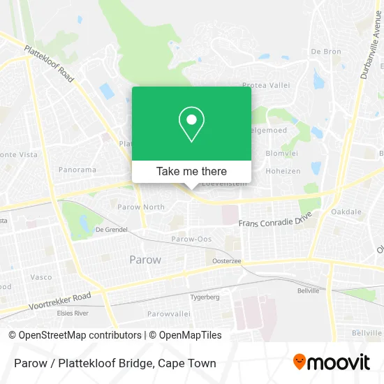 Parow / Plattekloof Bridge map