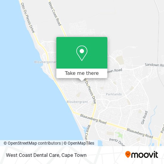 West Coast Dental Care map