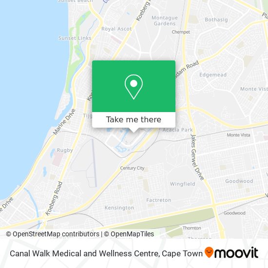 Canal Walk Medical and Wellness Centre map