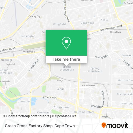 Green Cross Factory Shop map