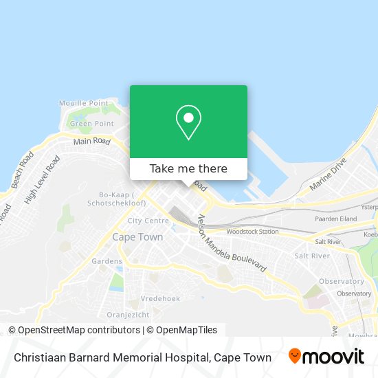 Christiaan Barnard Memorial Hospital map