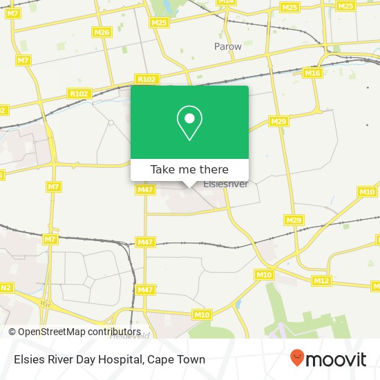 Elsies River Day Hospital map