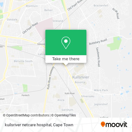 kuilsriver netcare hospital map