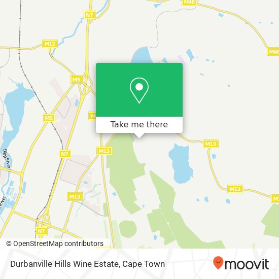 Durbanville Hills Wine Estate map
