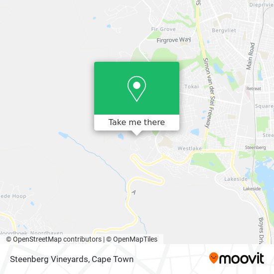 Steenberg Vineyards map