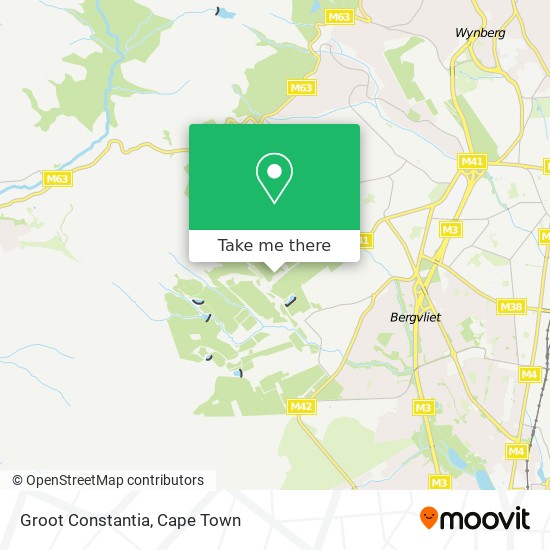 Groot Constantia map